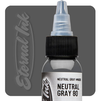 Eternal Tattoo Ink-Neutral Gray 80 - GO TATTOO SUPPLY