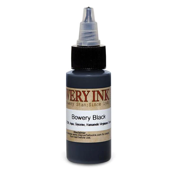 Intenze Bowery Ink Black by Bowery Stan Moskowitz - GO TATTOO SUPPLY