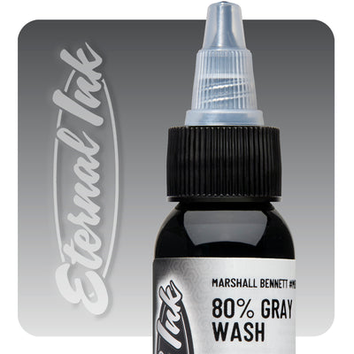 Eternal Tattoo Ink-Marshall Bennett 80% Gray Wash - GO TATTOO SUPPLY