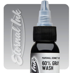 Eternal Tattoo Ink-Marshall Bennett 60% Gray Wash - GO TATTOO SUPPLY
