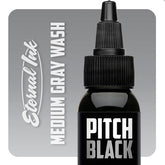 Pitch Black Medium Gray Wash - GO TATTOO SUPPLY