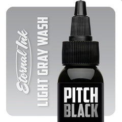 Pitch Black Light Gray Wash - GO TATTOO SUPPLY