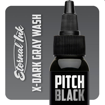 Pitch Black X-Dark Gray Wash - GO TATTOO SUPPLY