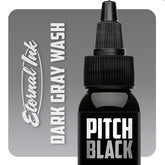 Pitch Black Dark Gray Wash - GO TATTOO SUPPLY