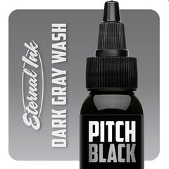 Pitch Black Dark Gray Wash - GO TATTOO SUPPLY