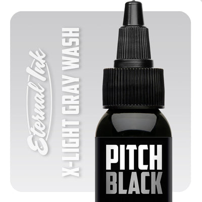 Pitch Black X-Light Gray Wash - GO TATTOO SUPPLY