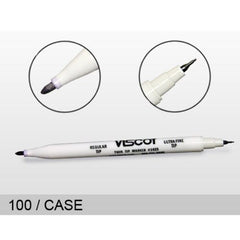 VISCOT TRADITIONAL SKIN MARKER #1425 TWIN TIP - REGULAR & ULTRA FINE NON STERILE - GO TATTOO SUPPLY