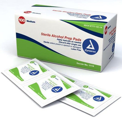 DYNAREX ALCOHOL PREP PADS - GO TATTOO SUPPLY