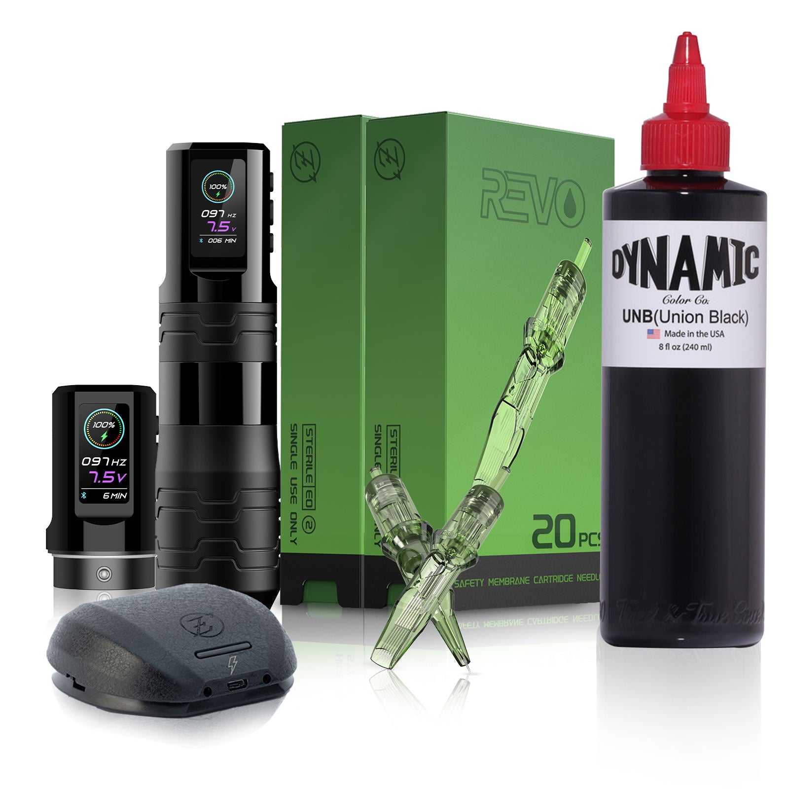 EZ P3 Pro Turbo Tattoo Machine Dynamic Beginners Kit - GO TATTOO SUPPLY