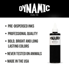 Black Tattoo Ink - 8 oz. Bottle - GO TATTOO SUPPLY