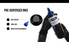 Triple Black Tattoo Ink - 8 oz. Bottle - GO TATTOO SUPPLY