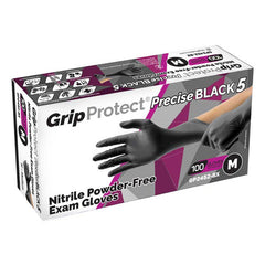 GRIPPROTECT® PRECISE BLACK 5 NITRILE EXAM GLOVES - GO TATTOO SUPPLY