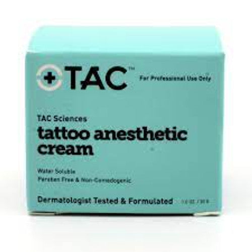 TAC SCIENCES TATTOO ANESTHETIC NUMBING CREAM, 1 OZ - GO TATTOO SUPPLY
