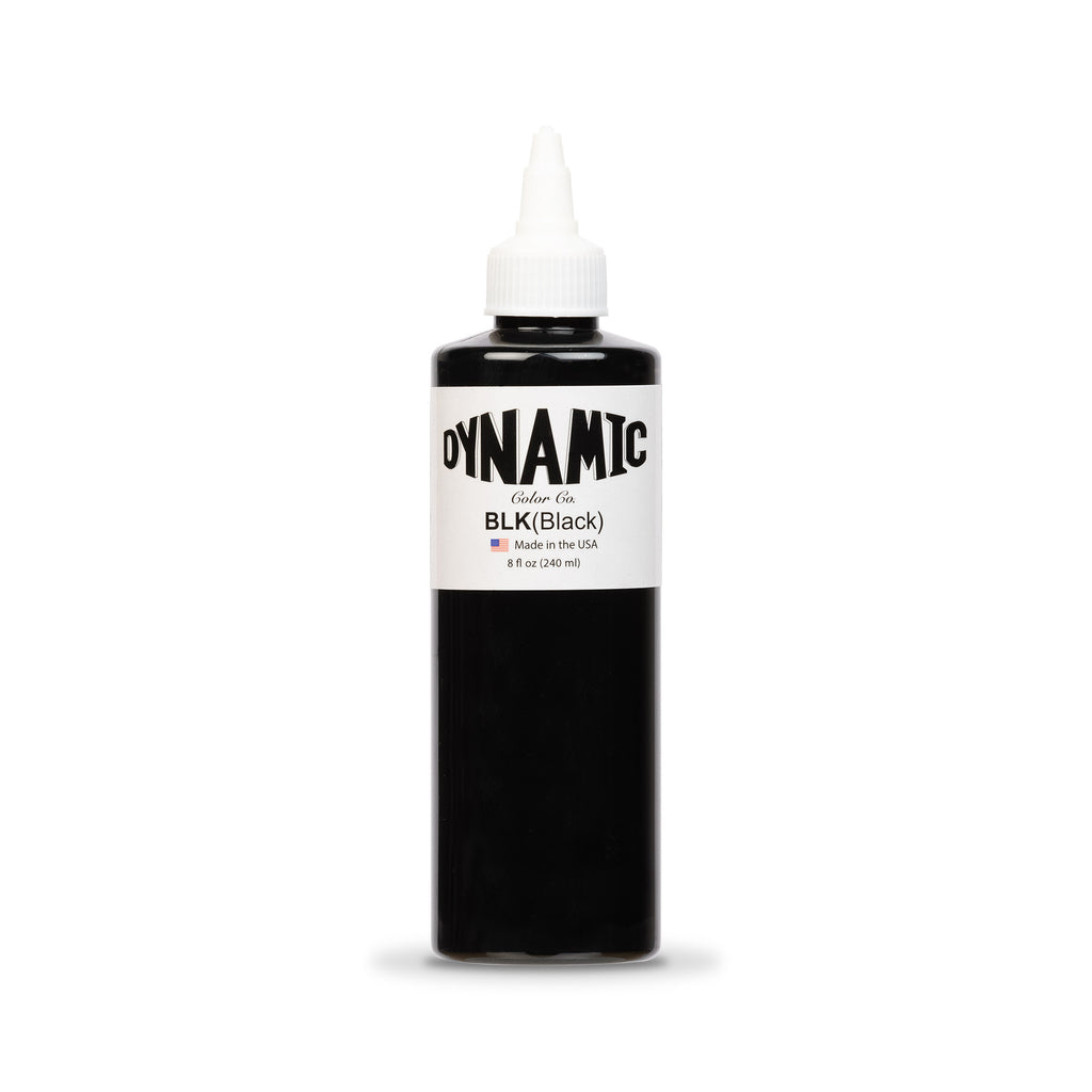 Black Tattoo Ink - 8 oz. Bottle - GO TATTOO SUPPLY
