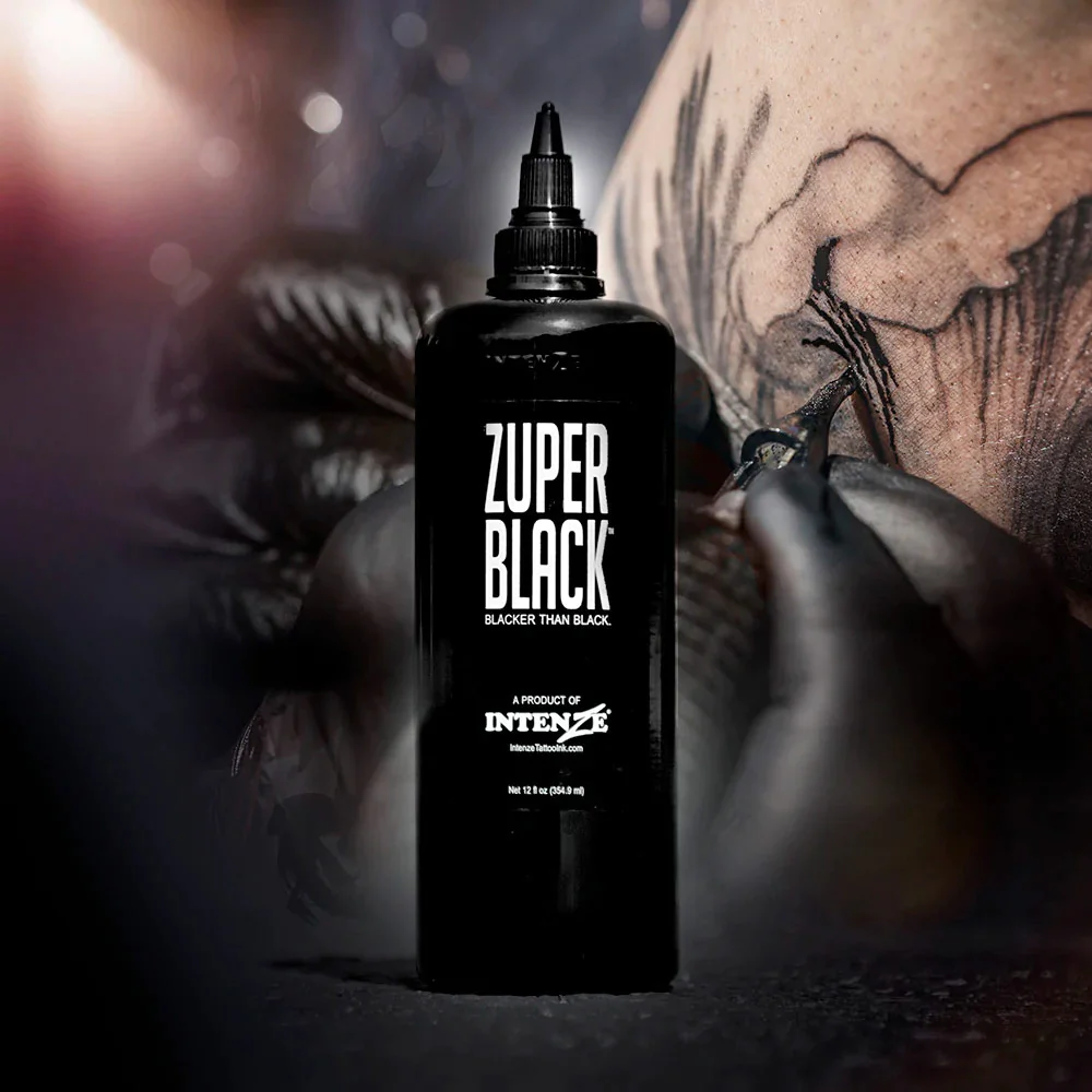 Zuper Black Tattoo Ink - GO TATTOO SUPPLY