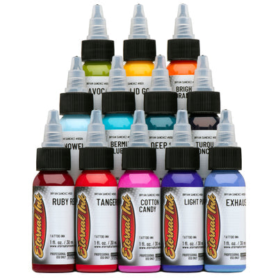 Bryan Sanchez M. Watercolor Ink Set - GO TATTOO SUPPLY