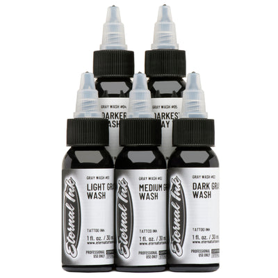 Eternal Ink Gray Wash Set - GO TATTOO SUPPLY
