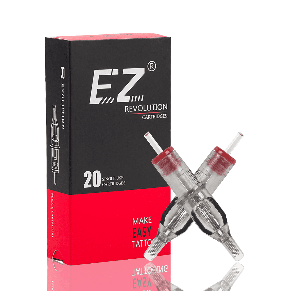 EZ tattoo Revolution cartridge needles Curved Magnum - GO TATTOO SUPPLY