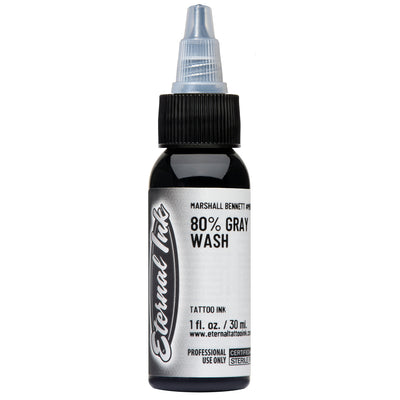 Eternal Tattoo Ink-Marshall Bennett 80% Gray Wash - GO TATTOO SUPPLY