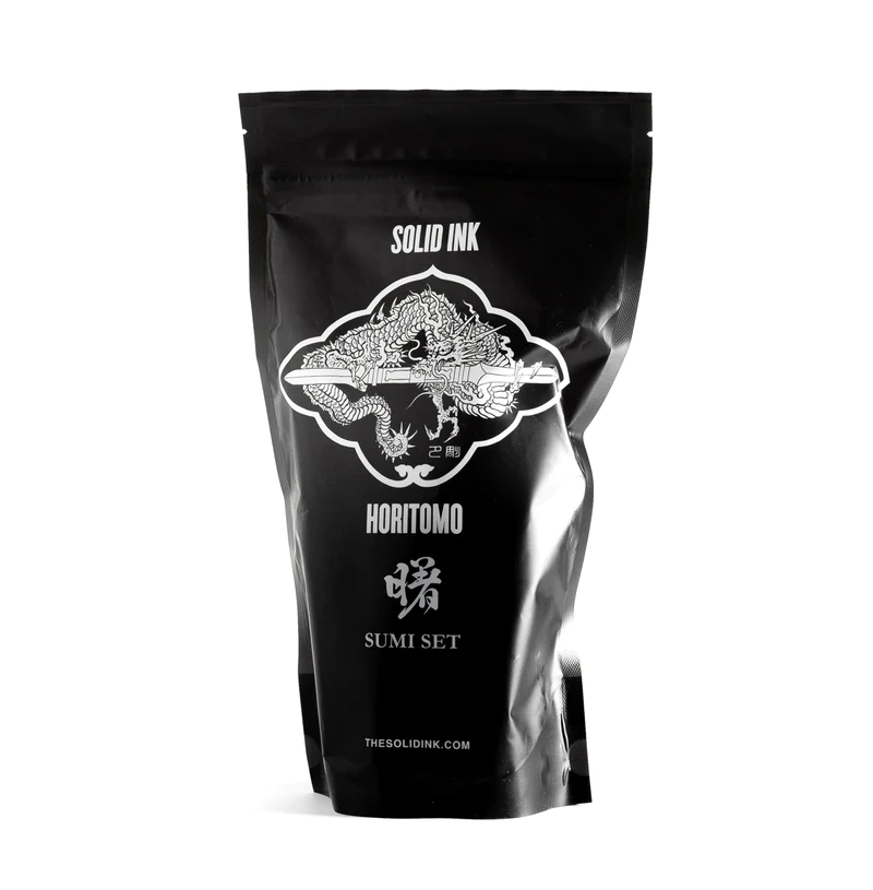 HORITOMO SUMI SET | BLACK, DARK, MEDIUM, LIGHT - GO TATTOO SUPPLY