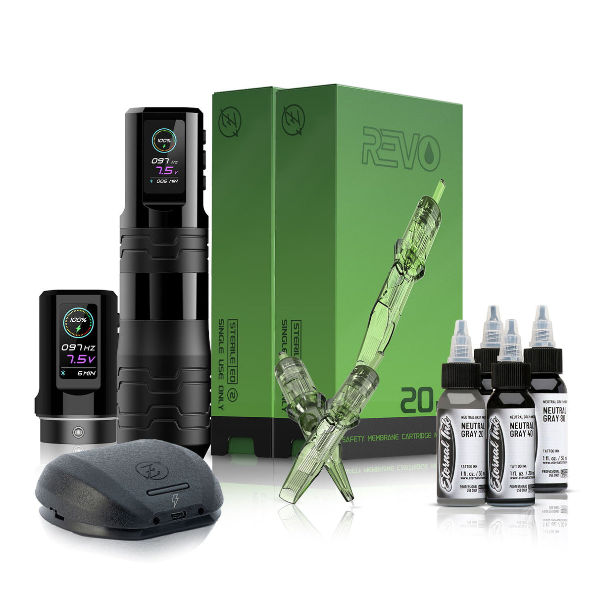 EZ P3 Pro Turbo Eternal Neutral Gray Kit - GO TATTOO SUPPLY