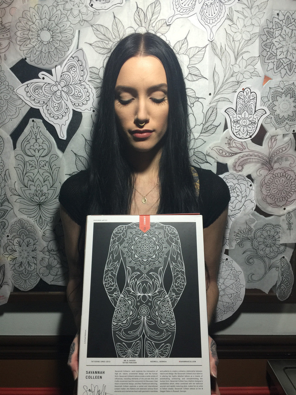 RED TATTOO STENCIL KIT LTD. EDITION - SAVANNAH COLLEEN - GO TATTOO SUPPLY