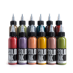 OPAQUE EARTH SET (12 FOR THE PRICE OF 10) - GO TATTOO SUPPLY