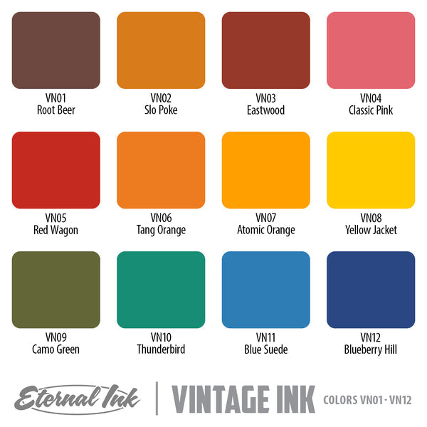 Vintage Ink Set - GO TATTOO SUPPLY